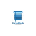 Home Blinds Creative Concept Logo Design Template
