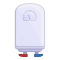 Home boiler icon, cartoon style