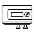 Home boiler icon, outline style