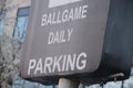FENWAY PARK, Boston, Ma, ballgame parking Royalty Free Stock Photo