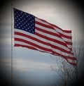 Home of the brave flag Royalty Free Stock Photo