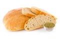 Home bread with provence herbs Royalty Free Stock Photo