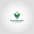 Home builder Lakes Vector logo design template idea and inspiration Royalty Free Stock Photo