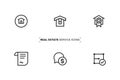 Home business icons for multipurpose use. For print and web design use.