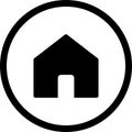 home button Icon House Line Icon Style Real estate house icon Home icon vector. House vector icon home silhouette button Pro Royalty Free Stock Photo