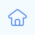 Home button line icon. Pixel perfect icon design.