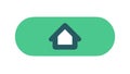 Home Button for Navigation Homepage Access Icon, vector design Generative AI Royalty Free Stock Photo