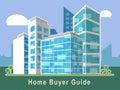 Home Buyer Guide Building Illustrates Advice On Purchasing Property - 3d Illustration