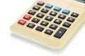 Home calculator on white