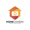 home camera colorful logo