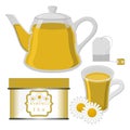 Home camomile tea cup