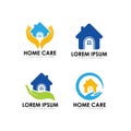 Home care logo design template