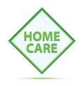 Home Care modern abstract green diamond button Royalty Free Stock Photo