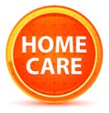 Home Care Natural Orange Round Button Royalty Free Stock Photo