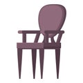 Home chair icon cartoon vector. Coziness furniture