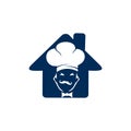 Home chef vector logo design.