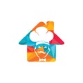 Home chef vector logo design.