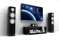 TV and hi-fi Royalty Free Stock Photo