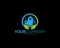 Home Cleaning And Clean Service Logo Royalty Free Stock Photo