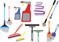Home cleaning tools Royalty Free Stock Photo
