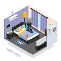 Home Climate Isometric Composition Royalty Free Stock Photo