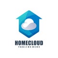 home cloud colorful logo Royalty Free Stock Photo