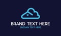 Home Cloud Modern Abstract Business Technology Logo Royalty Free Stock Photo