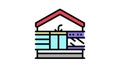 home comforts color icon animation