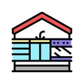 home comforts color icon vector illustration