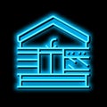 home comforts neon glow icon illustration