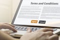 home computing terms and conditions Royalty Free Stock Photo
