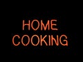 Home Cooking Neon Sign