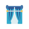 Home Decor Icon for Curtains Royalty Free Stock Photo