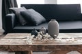 Home decor in scandinavian interior