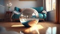 Home decor Sitting Ball. Generative AI