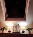 Home decor symetry at night light