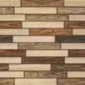 Home decorative mosaic wooden wall and floor tiles pattern background Royalty Free Stock Photo