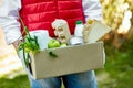 Home delivery food during virus outbreak, coronavirus panic and pandemics