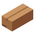 Home delivery parcel icon, isometric style Royalty Free Stock Photo