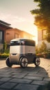 Home delivery, revolutionized: AI robot in swift, service-centric action