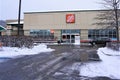 Home Depot Big Box Store in snow March 2019