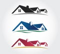 Home Design Icons Set , roof Vector set