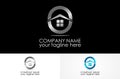 Home design logo Royalty Free Stock Photo