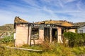 Home Destroyed By Fire With Caved In Roof Royalty Free Stock Photo