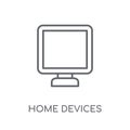 Home Devices linear icon. Modern outline Home Devices logo conce