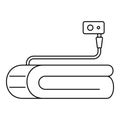 Home electric blanket icon, outline style