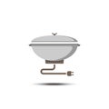 Home electric cooking pot icon on a white background Royalty Free Stock Photo