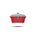 Home electric cooking pot icon on a white background Royalty Free Stock Photo