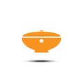 Home electric cooking pot icon on a white background Royalty Free Stock Photo