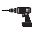 Home electric drill icon. Simple illustration of home electric drill vector icon for web design isolated on white background Royalty Free Stock Photo